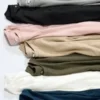 Myk strikket fleece-T-skjorte for kvinner | Langermede trøyer