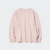 Myk strikket fleece-T-skjorte for kvinner | Langermede trøyer