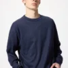 Myk strikket fleece-T-skjorte for menn