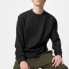 Myk strikket fleece-T-skjorte for menn