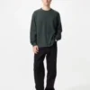 Myk strikket fleece-T-skjorte for menn
