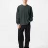 Myk strikket fleece-T-skjorte for menn