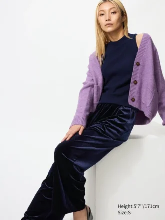 Myke velourbukser for kvinner