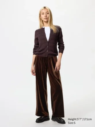 Myke velourbukser for kvinner