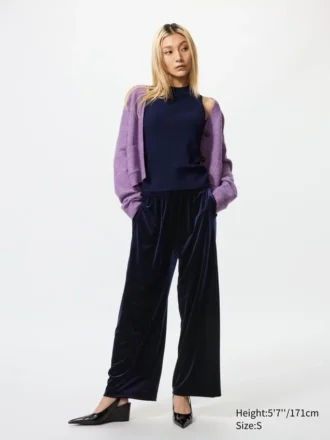 Myke velourbukser for kvinner