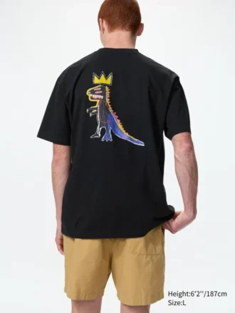 Ny Pop Art UT grafisk T-skjorte for menn | Basquiat