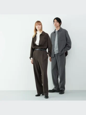 Overshirts i børstet twill for menn
