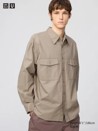 Oversized skjorte for menn | Langermede trøyer