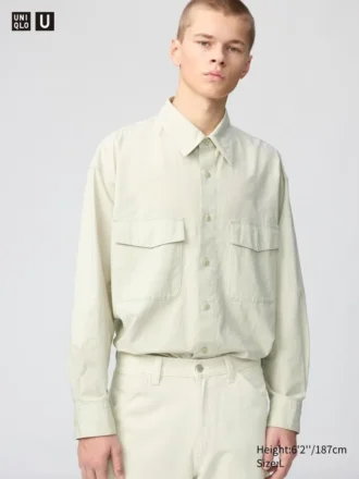 Oversized skjorte for menn | Langermede trøyer