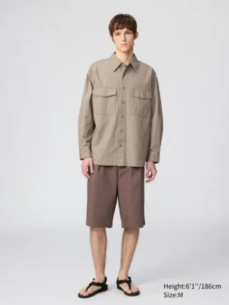 Oversized skjorte for menn | Langermede trøyer