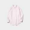 Oversized skjorte i bomull for damer | Stripet