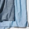 Oversized skjorte i chambray for menn