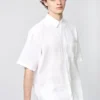 Oversized skjorte i Premium Linen for menn | Kort erme