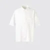Oversized skjorte i Premium Linen for menn | Kort erme