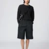 Plisserte, vide shorts for menn | 12,5″