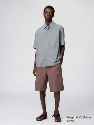 Plisserte, vide shorts for menn | 12,5″