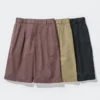 Plisserte, vide shorts for menn | 12,5″