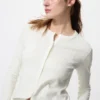 Pointelle-cardigan for damer