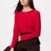 Pointelle-cardigan for damer