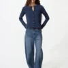 Pointelle-cardigan for damer | Trykt