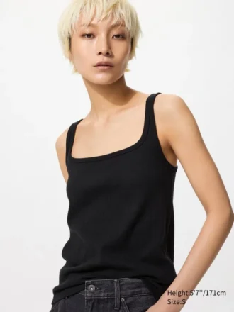 Pointelle-tanktop for kvinner