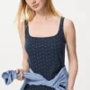 Pointelle-tanktop for kvinner | Trykk