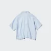 Premium Linen-skipper-skjorte for kvinner | Kort erme