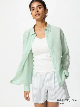 Premium Linen-skjorte for kvinner
