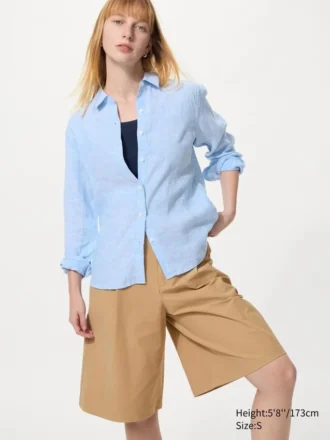 Premium Linen-skjorte for kvinner