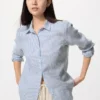 Premium Linen-skjorte for kvinner | Stripet