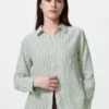 Premium Linen-skjorte for kvinner | Stripet