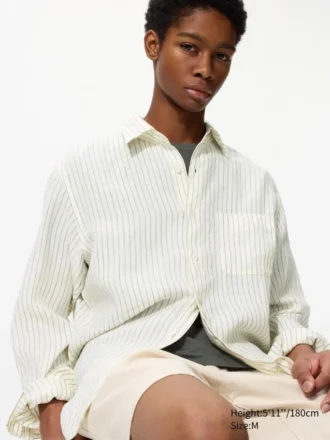 Premium Linen-skjorte for menn | Stripet