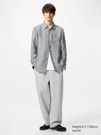 Premium Linen-skjorte for menn | Stripet