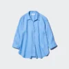 Premium Linen-skjorte med skipperkrage for kvinner