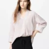 Premium Linen-skjorte med skipperkrage for kvinner | Stripet