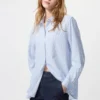 Rayonbluse for kvinner | Stripet