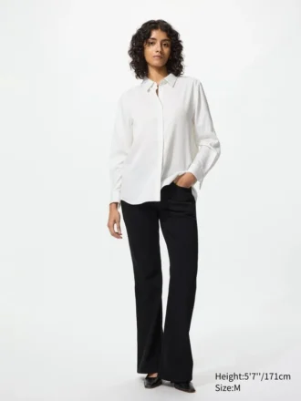 Rayonbluse for kvinner | Stripet