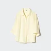 Rayonbluse med skipperkrage for damer | 3/4-ermer
