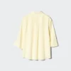 Rayonbluse med skipperkrage for damer | 3/4-ermer