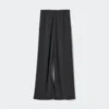 Rett bukser i crepe jersey for damer