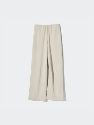 Rett bukser i crepe jersey for damer