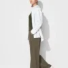 Rett bukser i crepe jersey for damer