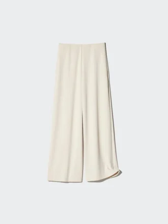 Rett bukser i crepe jersey for damer