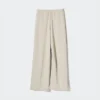 Rett bukser i crepe jersey for damer