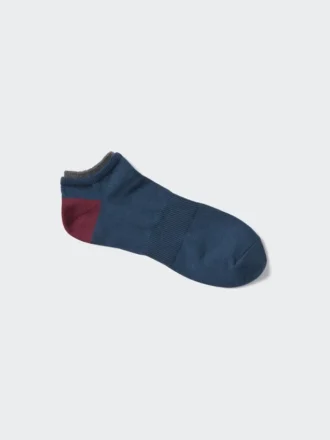 Ribbede shorts-sokker for menn i fargesamspill