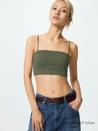 Ribbet bandeau-Bh-er uten bøyle for kvinner