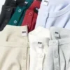 Ribbet Henley-T-skjorte for kvinner