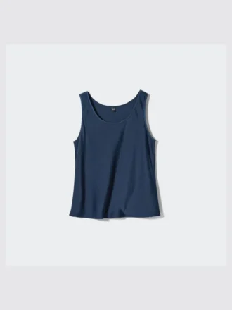Satinbluse for kvinner | Ermeløs