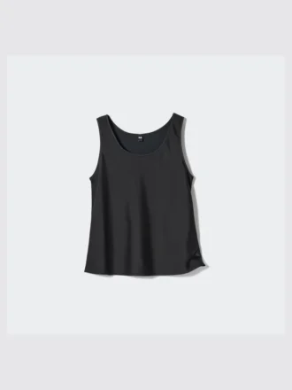 Satinbluse for kvinner | Ermeløs