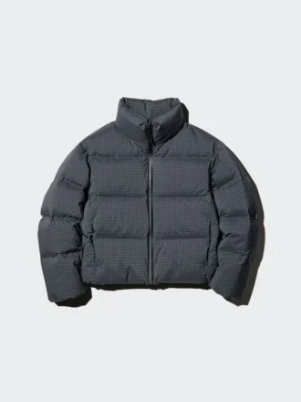 Seamless Down kort jakke for kvinner | Rutet
